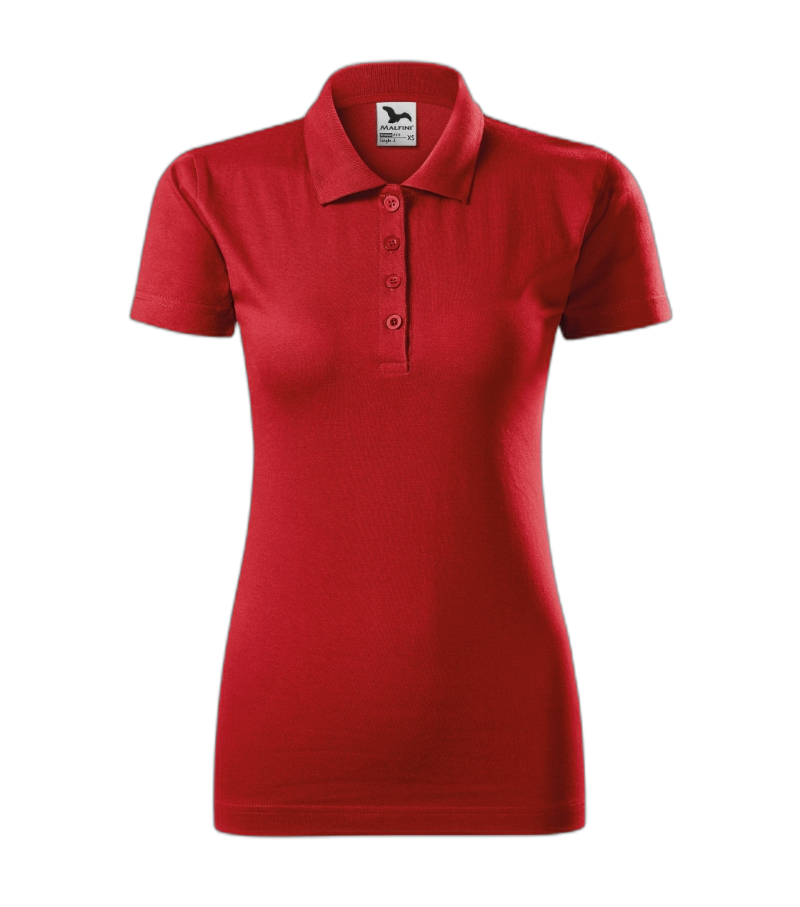 Single J. Poloshirt Frauen rot XL