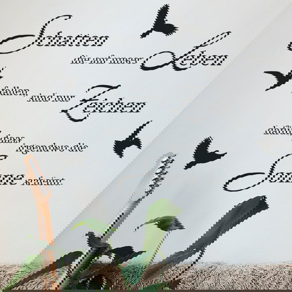 Wandtattoo Schatten für eine individuelle Atmosphäre