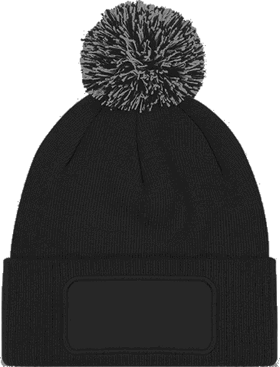 Bommel Mütze Black / Graphite Grey