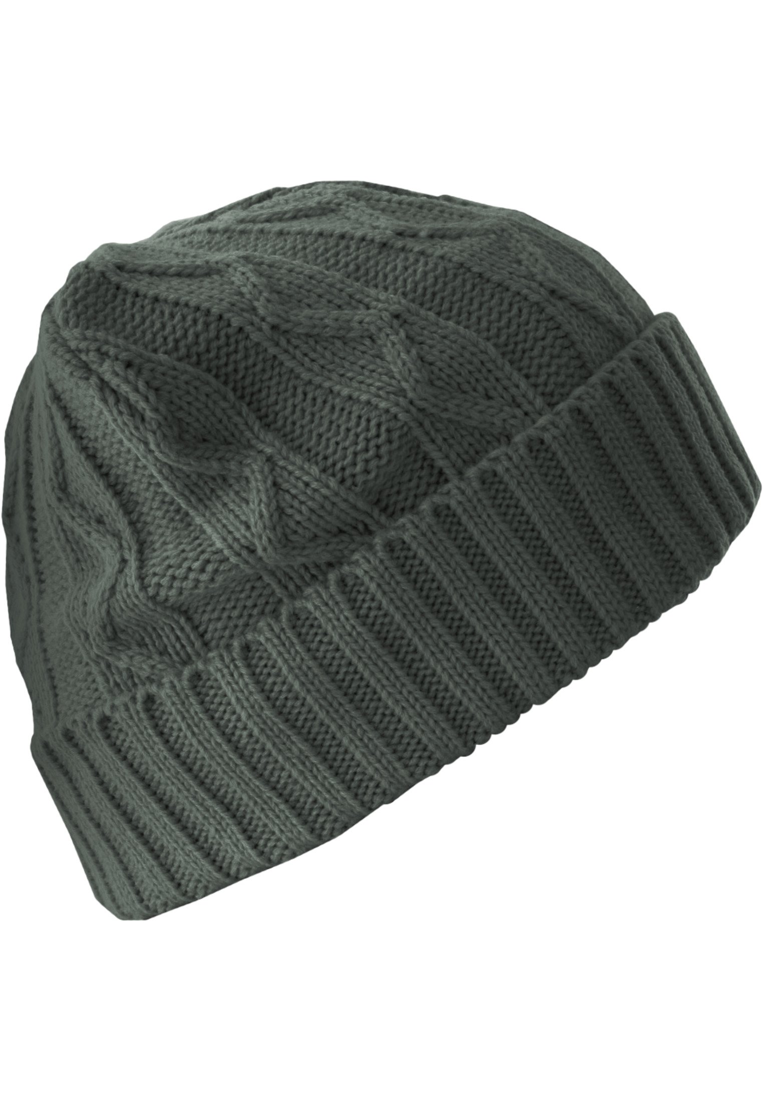 Beanie Cable Flap charcoal one size