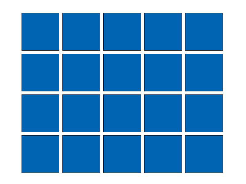 Fliesenaufkleber Blau (A733) 20er Set 10 x 10 cm