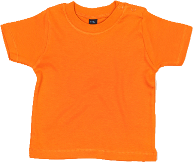 Gestaltbares Baby T-Shirt Orange 18-24 Monate