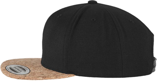 Cork Snapback Cap Women Black