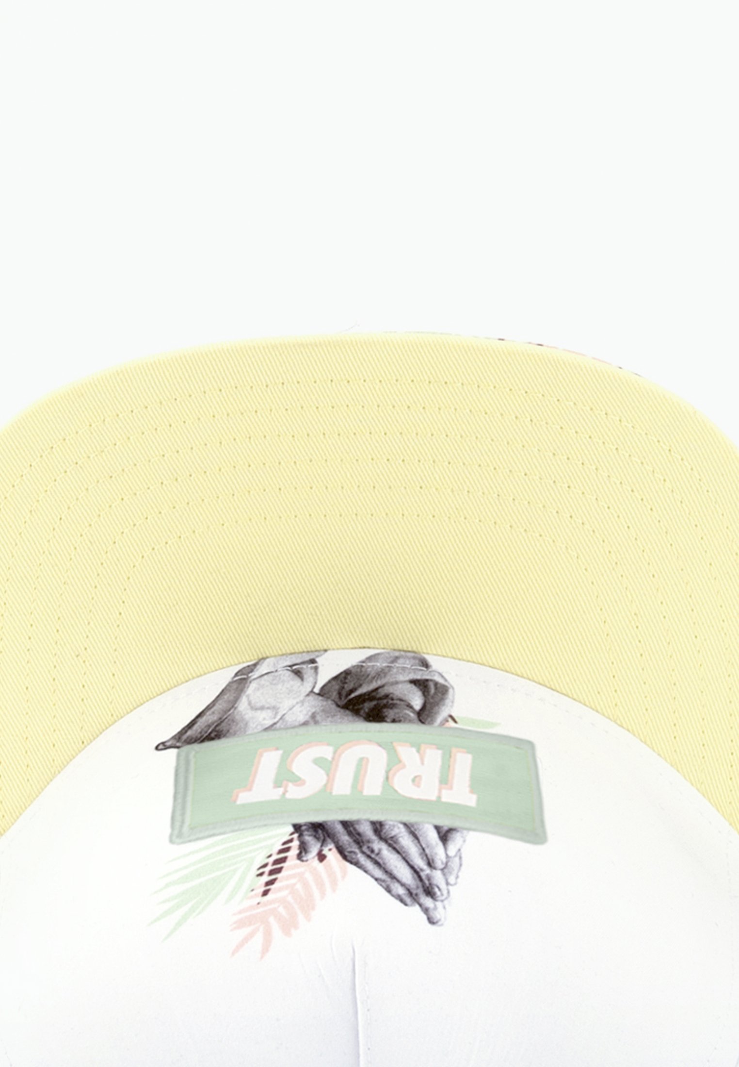 C&S WL Palm Trust Snapback white/pale yellow one size