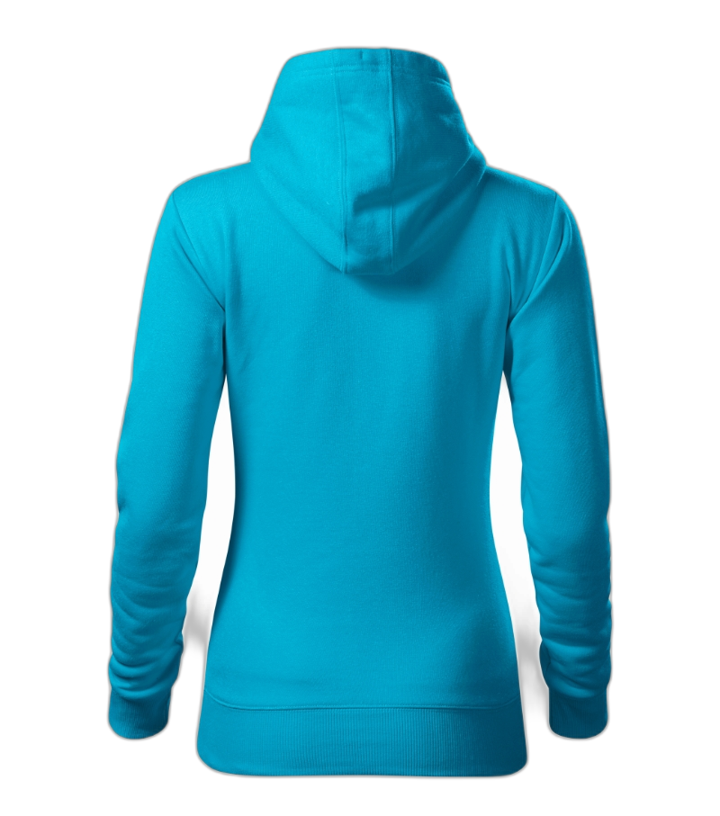 Cape Sweatshirt Frauen türkisblau XL