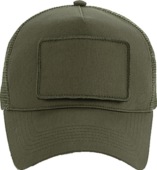 Removable Patch Snapback Military Green