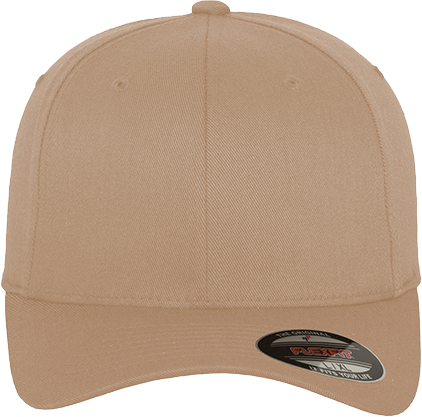 Fitted Baseball Flexfit Cap Khaki XS/S