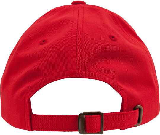 Low Profile Cotton Twill Cap Red