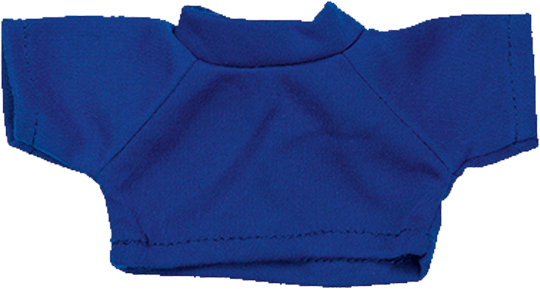 Mini Plüschtier T-Shirt Blue S (ca. 10 x 8 cm)