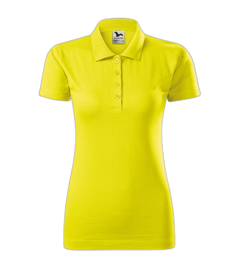 Single J. Poloshirt Frauen zitronengelb XL