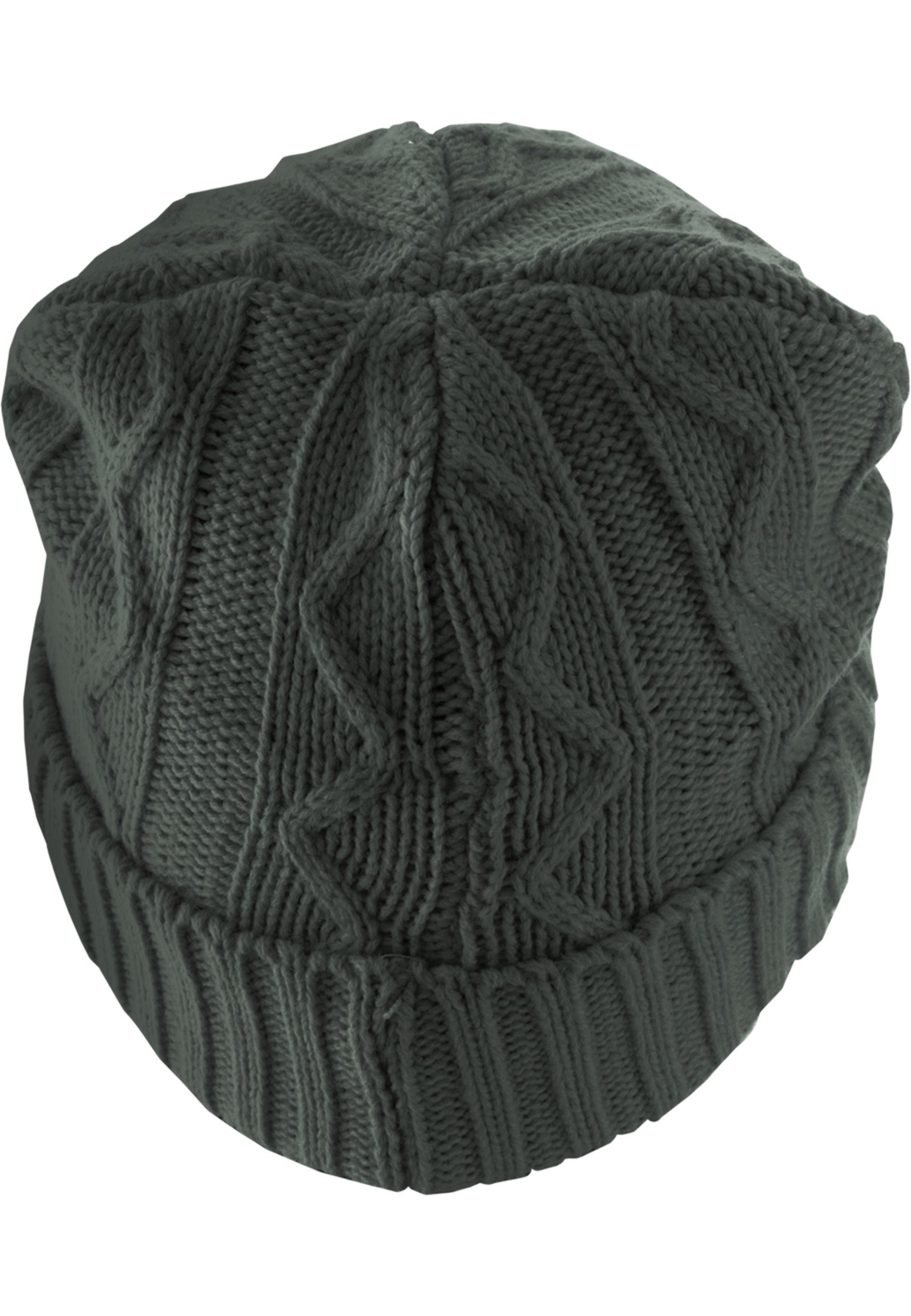 Beanie Cable Flap charcoal one size